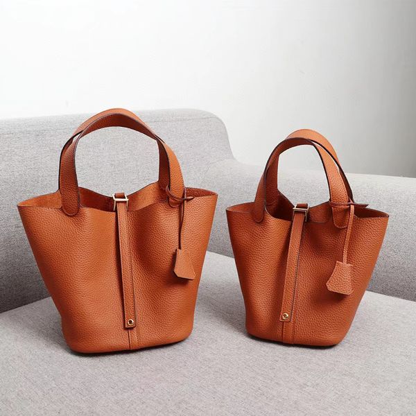 

7a quality shoulder bags handbag mini food basket crossbody bag purse wallets deerskin pattern casual totes shopping backpack lady women buc