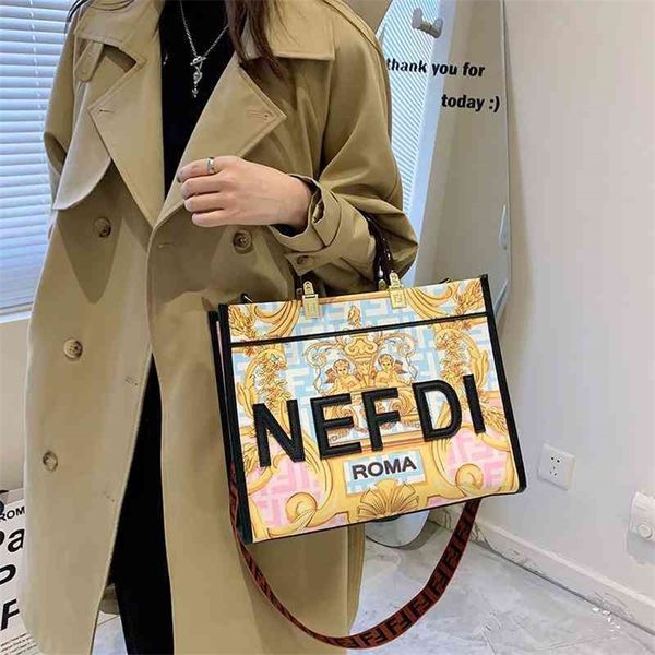 

big large capacity printed tote bag cross border bags for trendy women handbags on clearance sale