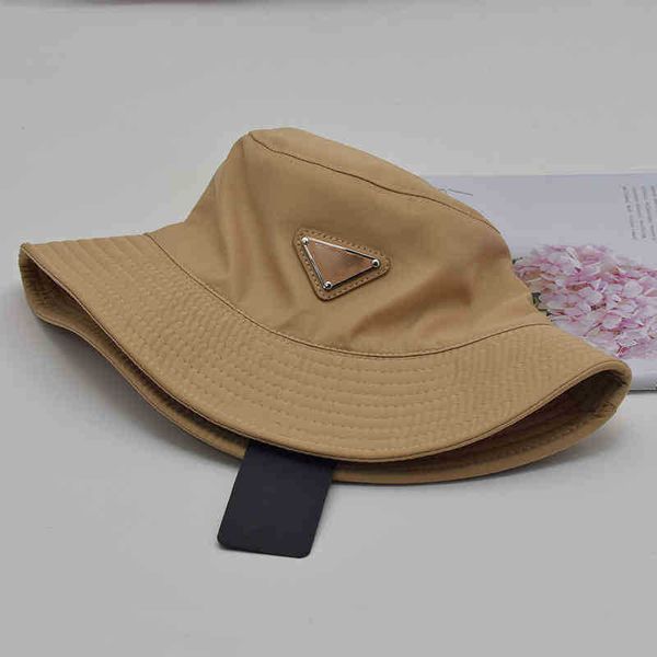

brand hat correct pr letter triangle iron fisherman hat yang mi same style star tide, Blue;gray