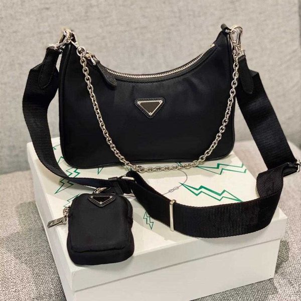 

handbag women luxury designer nylon bags with letters wholesale canvas hobo shoulder bag lady tote chains handbags messenger bagss