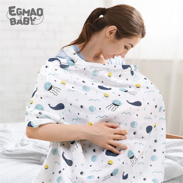 

nursing coverinfinity soft breastfeeding cotton for babies 100% muslin cotton for mother nursing apron for breastfeeding 220524