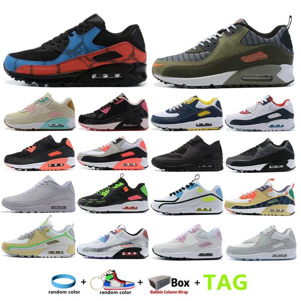 

2022 fashion 90s running shoes green black red oragnge grey 90 women mens trainers sports sneakers walking jogging size 35-46