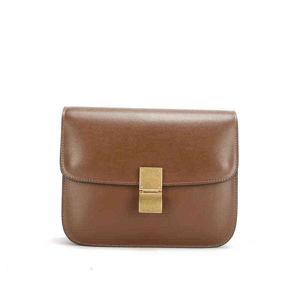 

designers bags teen tofu bag box 2022 summer new leather women's one shoulder cowhide small square
