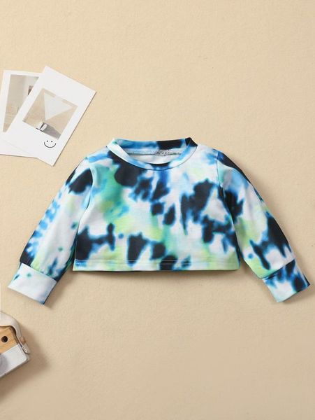 

baby tie dye sweatshirt she, Black