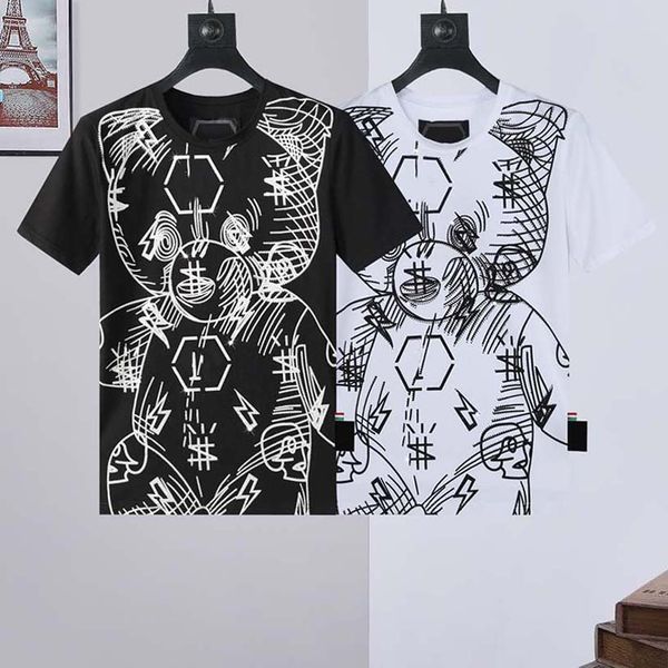 

2022 new mens womens designer t shirts printed fashion man t-shirt cotton casual tees short sleeve luxury hip hop streetwear tshirts p3379, White;black