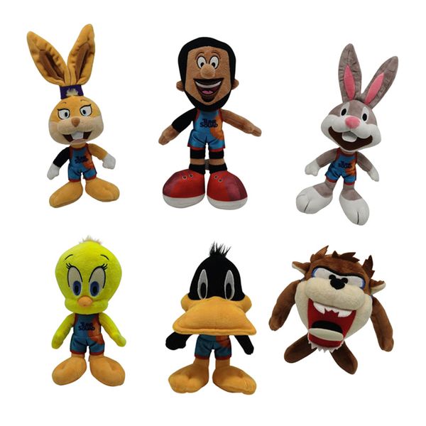 

20-30cm plush doll toy space jam a new legacy air slam dunk 2 children's holiday gift game peripheral toys