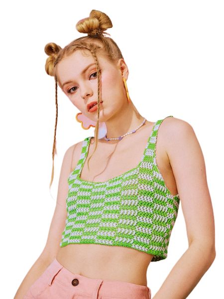 

romwe y2k revival lace up tank knit 73tj#, White;black