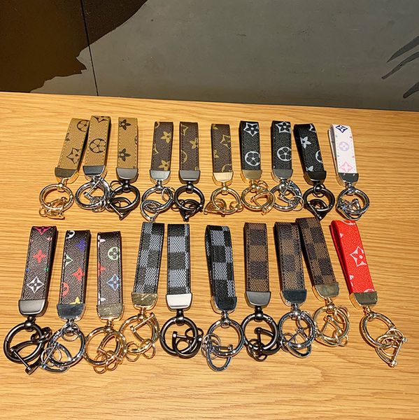 

20style creativity presbyopia print car keychain bag pendant charm jewelry keyring holder for men gift fashion pu leather animal key chain a, Blue