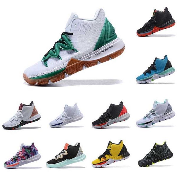 

new 5 red blue green bright yellow men basketball shoes mens black white blue orange white cyan purple trainer sport sneakers