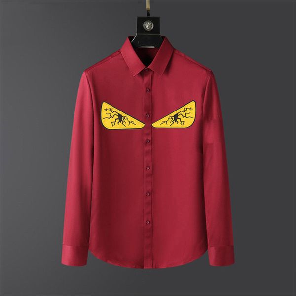 

men's shoes luxurys designers dress shirt menswear fashion society black men solid color business casual long sleeve q037, White;black