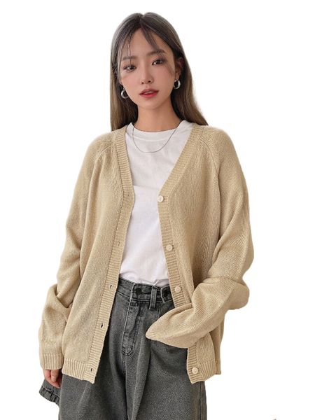 

dazy raglan sleeve button front cardigan s4pr#, White;black