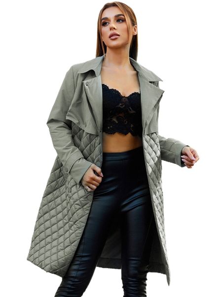 

miegofce snap button up quilted coat b7sk#, Black