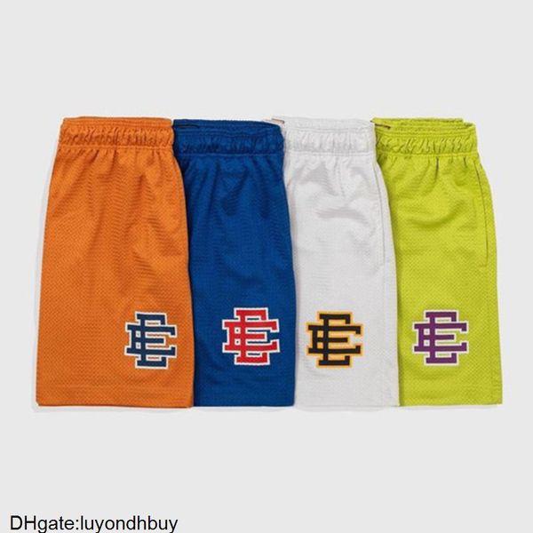 

fashion shorts luxury men's brand summer eric emanuel ee basic short designers newyork city skyline fitness beach breathable women mesh, White;black