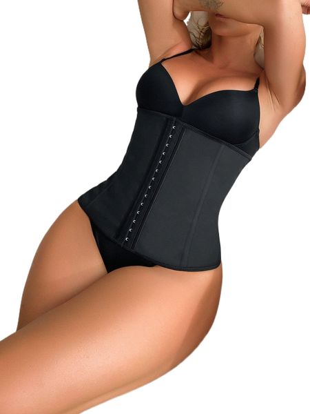 

hook and eye underbust waist trainer o9nw#, Black;red