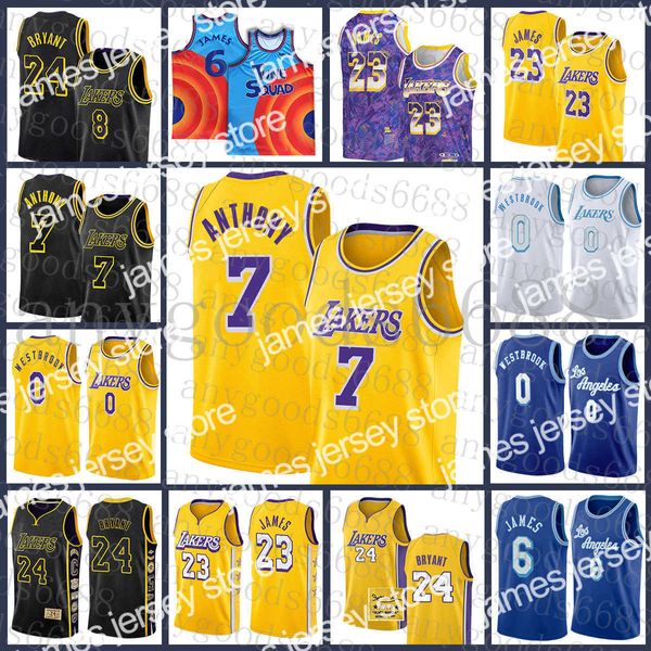 2022 2021 New Carmelo 7 Anthony Russell 0 Westbrook Los Basketball Jersey Angeles LeBron 23 6 James Anthony 3 Davis Alex 4 Caruso Ivory