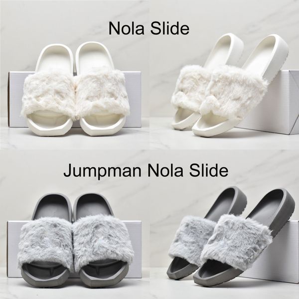 

2022 jumpman 1 4 nola slide fashion desinger shoes slides women casual slippers hydro xiii retro plush slipper sandals