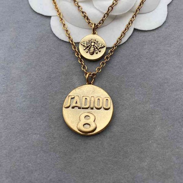 

chain bracelet letter necklace fashion old tag personality women's bracelet, Black