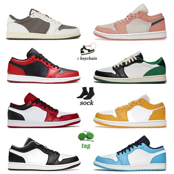 

jumpman unc 1s mens women low basketball shoes 1 with socks leather designer platform sneakers