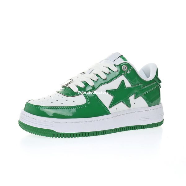 

bathing sta low skates shoes for men skate shoe mens chunky womens sneakers women sneaker in green, White;red