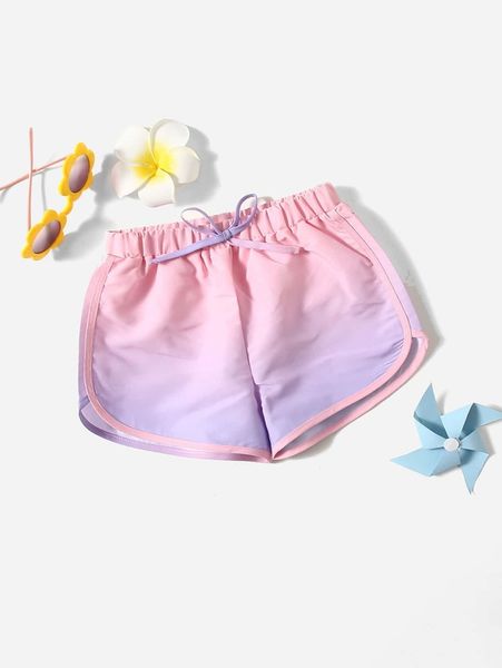 

toddler girls tie front swim shorts she, Black