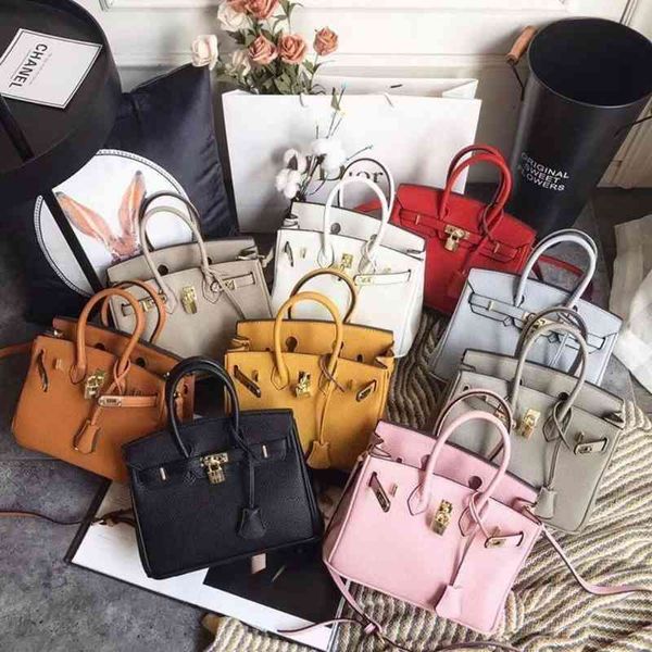 

designer birkins bags classic 2022 litchi pattern large messenger