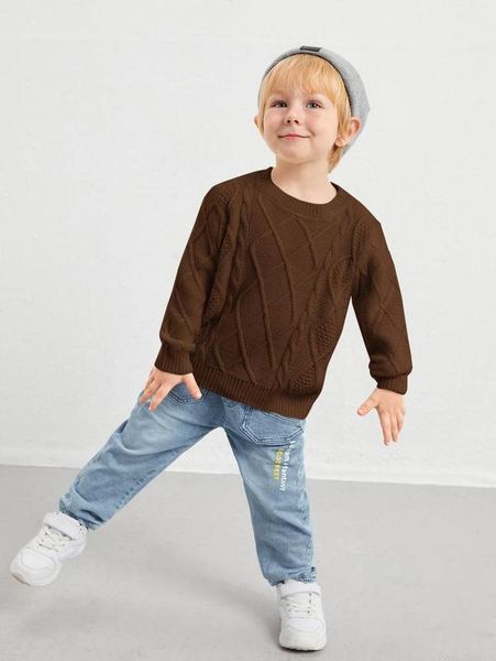 

toddler boys cable & diamond knit sweater she, Blue