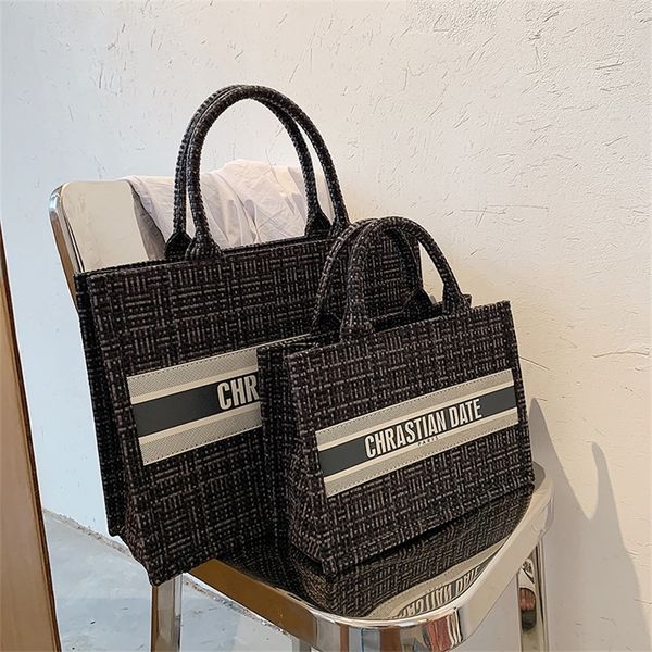 

purses new fashion big tide net red checkered hand high sense foreign style armpit bag korean tote bag 70% off online sale