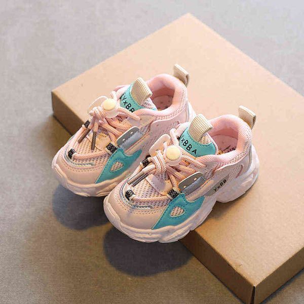 Tênis infantis Sênis de outono da primavera Kids Tennis Shoes Baby Girls Sapatos para Crianças Moda Casual Respirável Esporte Tênis de Corrida G220527