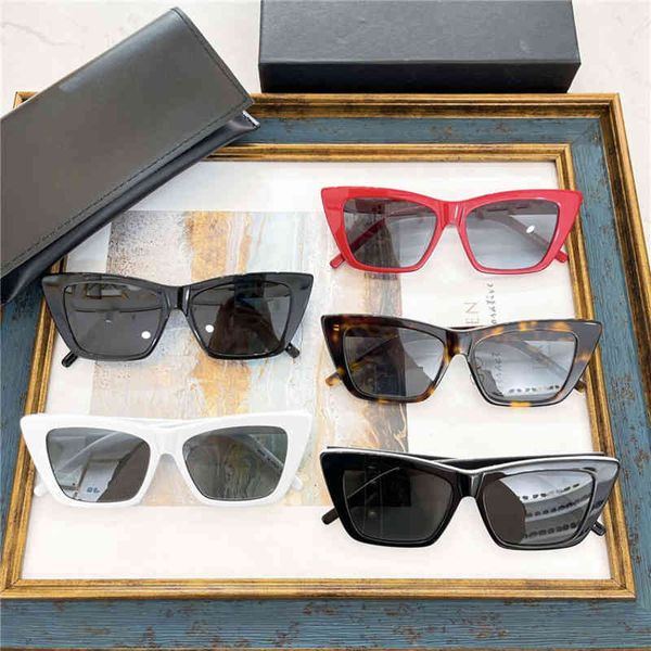 

sunglasses slp beaver hailey same cat's eye personality fashion white black female sl276 jf