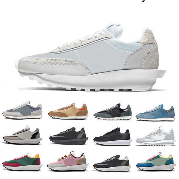 

white nylon vaporwaffle mens women running shoes triple black ldv waffle wolf grey hyper grape pine green college orange jogging sports