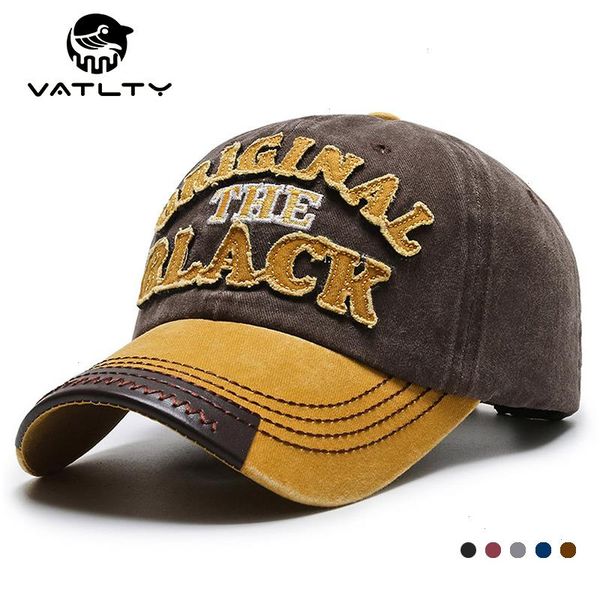 Vatlty Retro Cap para homens Algodão natural Streetwear respirável estilo mulheres chapéu moda moda Hip Hop Acessórios esportivos de beisebol