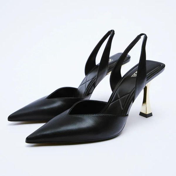 

dress shoes women's 2022 nude color pointed high heels female stiletto black single lacing heeled shoesdress