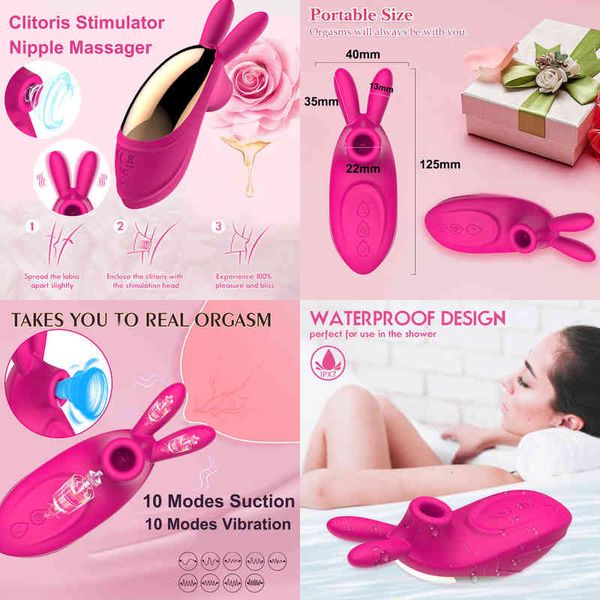 Nxy Eggs Clit Sucker Stimolatore del vuoto Vibratore per le donne Massaggiatore per capezzoli Clitoride Dildo Vagina Sucking Sexytoys Adulti 18 220421