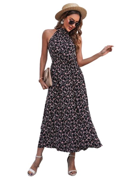 

d.itsy f.loral h.alter d.ress n08j#, Black;gray