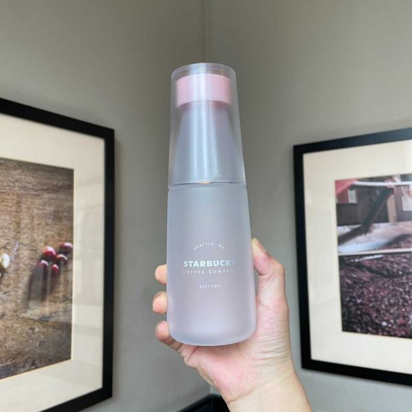 

2020 starbucks cup summer refreshing plastic water bottle water cup frosting 500ml