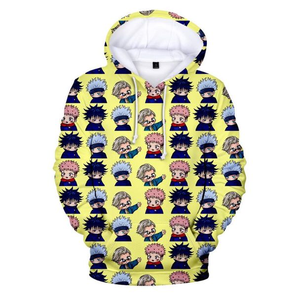 Felpe con cappuccio da uomo Felpe Stampa Jujutsu Kaisen Anime Uomo Donna Felpa con cappuccio Cartoon Ragazzi/ragazze Streetwear Juj 100-4XL OversizeUomo