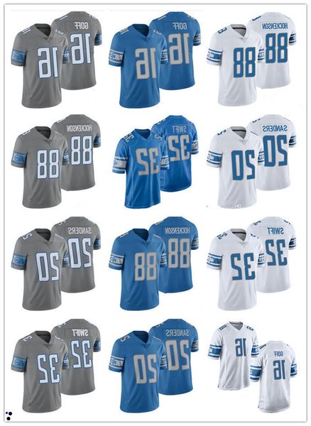 

men youth women''detroit''lions''jersey 20 barry sanders 16 jared goff 23 jeff okudah 32 d'andre swift 81, Black;red