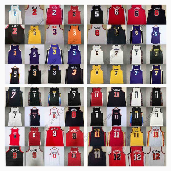 

retro mitchell and ness basketball jerseys harden leonard davis wade james anthony durant george herro jokic embiid butler murray curry ante, Black;red