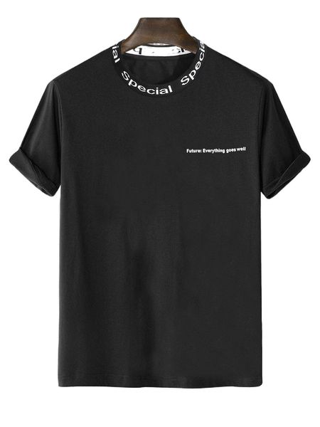 

men slogan graphic tee 75cx#, White;black