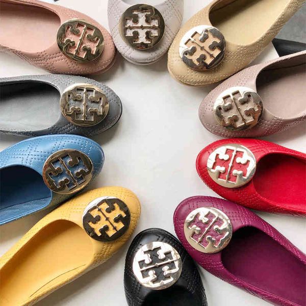 

dress shoes tb sheepskin flat bottomed round head shallow mouth rhombic leisure egg roll shoes women's heel dance spring ballet, Black