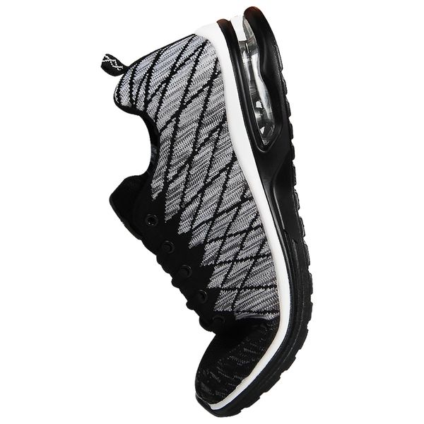 

men sneakers breathable outdoor lightweight flying woven air-cushion shock-absorbing shoes #zynwy-291, Black