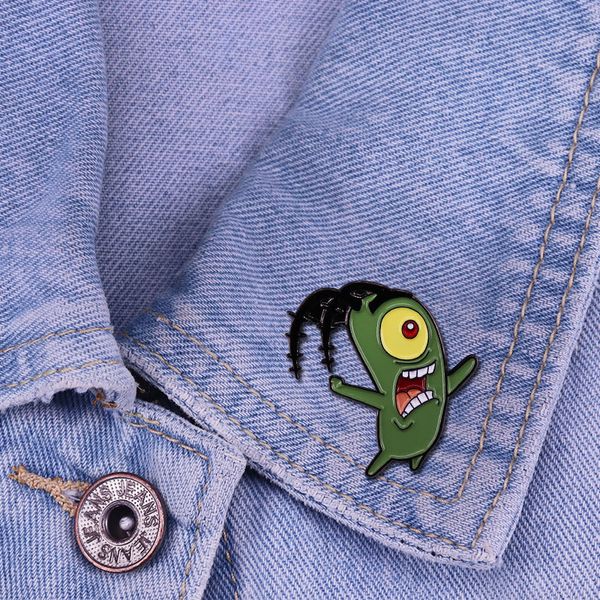 

cartoon collections enamel pin men's brooch lapel pins for backpack badge on clothes cool stuff jewelry accessories gifts, Blue