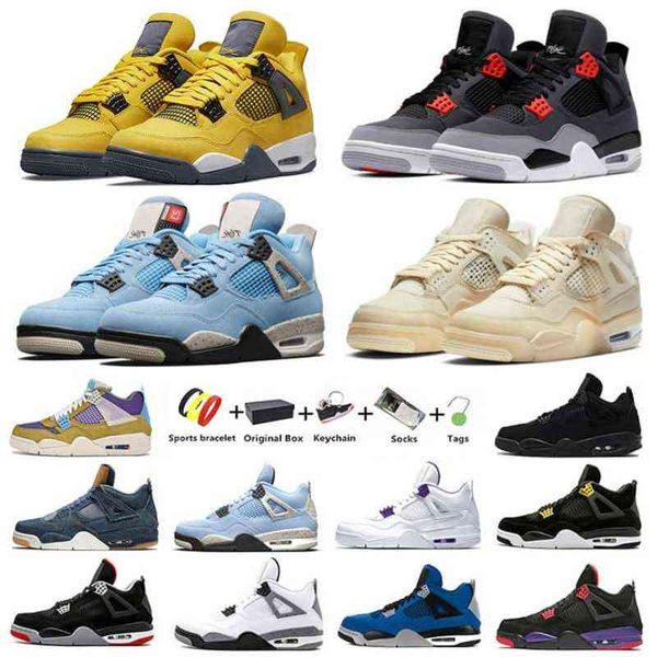 

lightning jumpman 4 4s mens basketball shoes cactus jack fire red sail cool grey pure money shimmer black cat bred men women trainers sports
