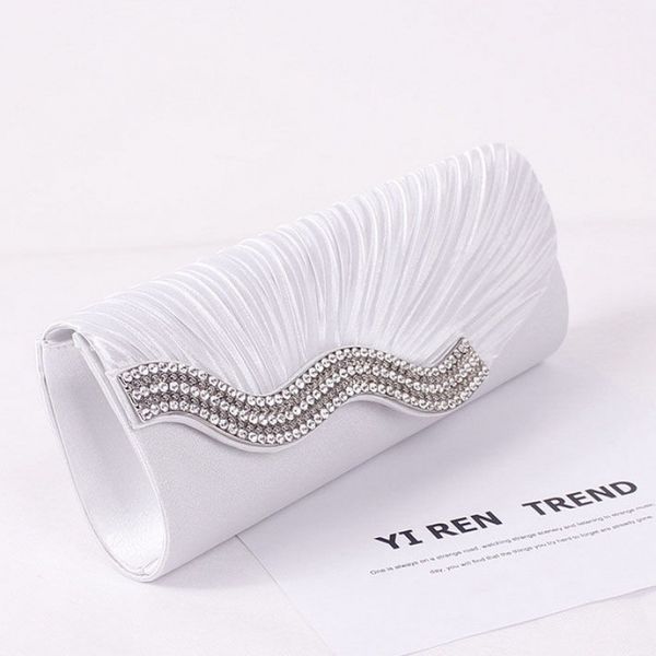 

women evening bags fashion satin wedding purse envelope bridal party purse chain dinner day clutch evening handbag l220816