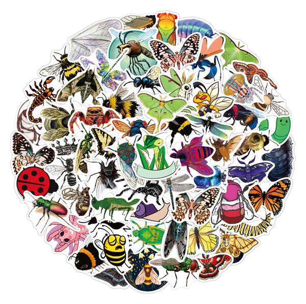 

100pcs skateboard stickers insect series for car baby scrapbooking pencil case diary phone lapplanner decoration book album kids toys diy de