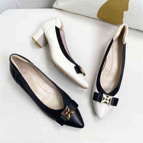 

sandals italian shoes women's low heel pointed square buckle leather sheepskin shallow mouth comfortable thin spring and summer, Black