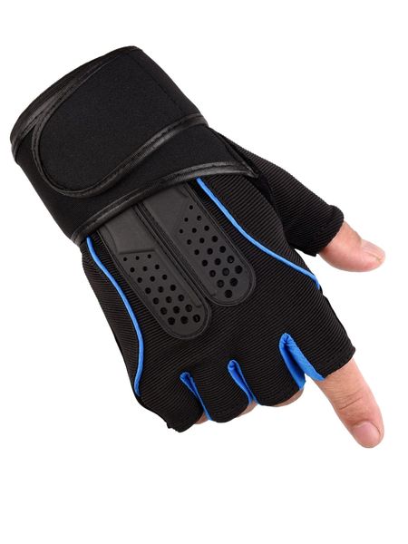 

1pair non-slip half-finger sports gloves r8wq#, Gray