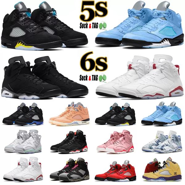 

men basketball shoes jumpman 5s 6s university racer blue aqua concord bull easte