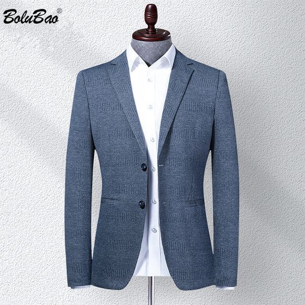 

bolubao brand men blazer coats classic retro mens vneck suit fashion casual thin korean blazers coat male 201104, White;black