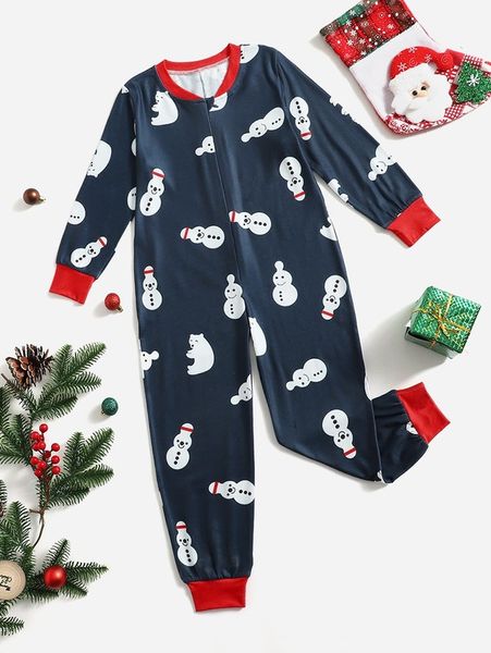 

toddler girls christmas cartoon graphic zipper up jumpsuit she, Blue